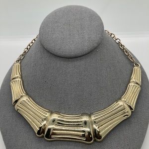 MACY'S THALi SODI GOLD BAMBOO COLLAR.